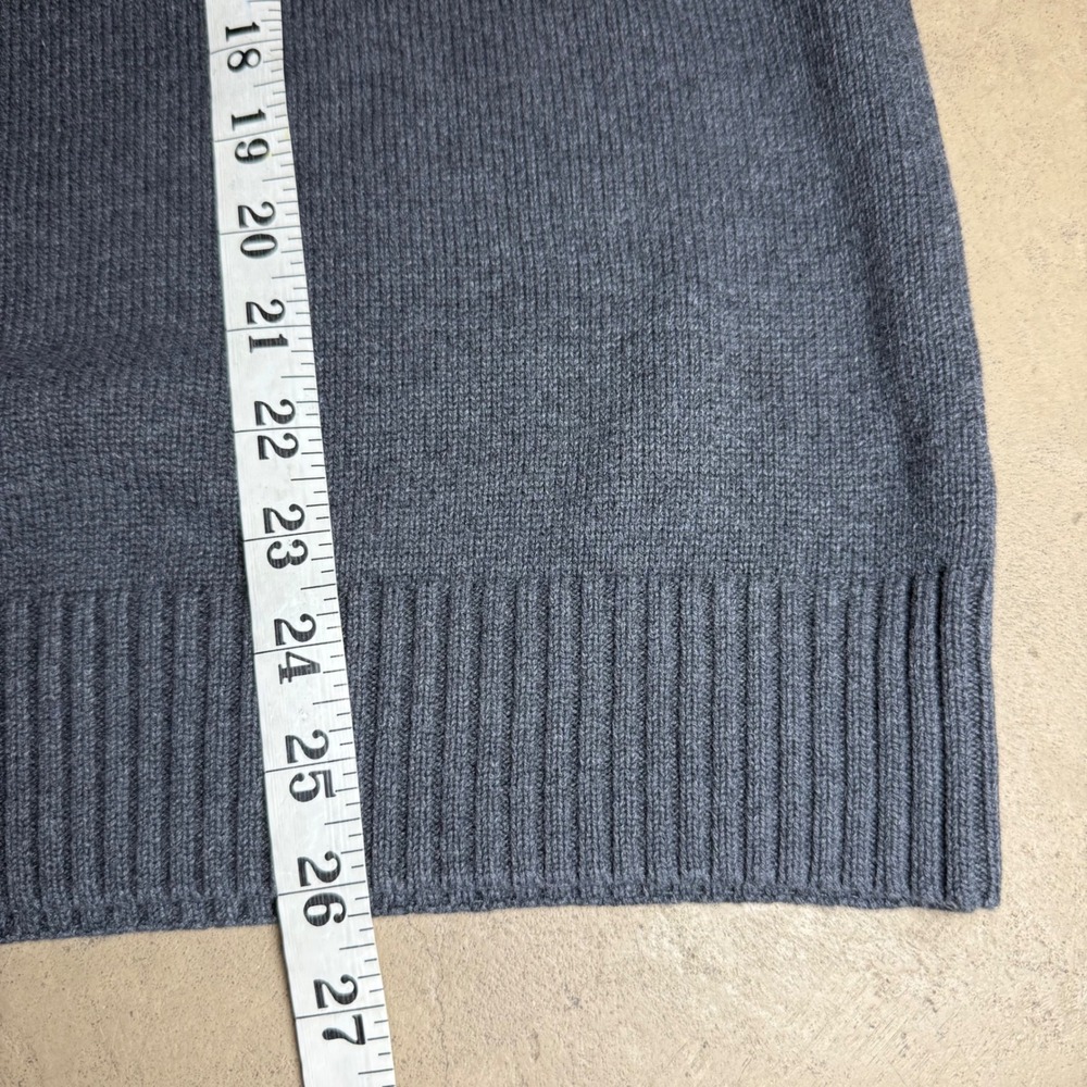 Weatherproof Vintage Men's Gray Fair Isle Half Zip Sweater Size L 100% Cotton - Picture 7 of 8